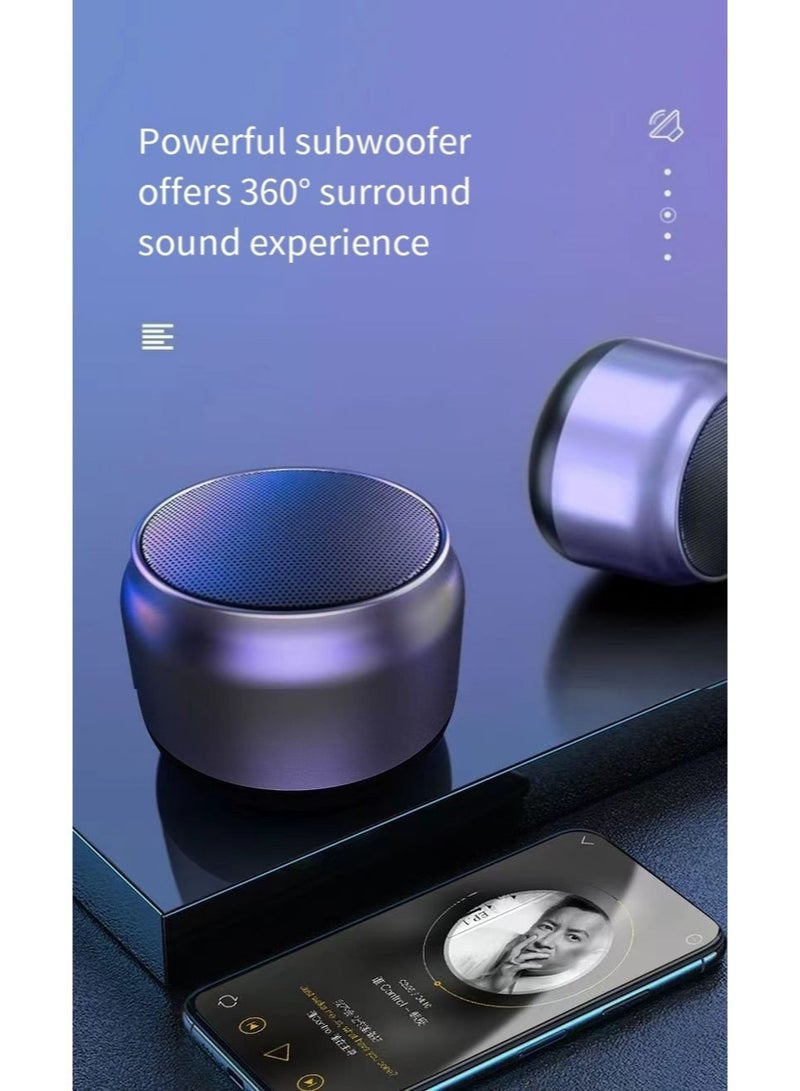 QZ Best Mini Portable Bluetooth Speaker with HD Sound & Bass, Smallest Wireless Bluetooth Speakers for Phone/PC/Tablet, Photo Selfie Button Answer Phone Calls, Cute Tiny Speaker - Image 2